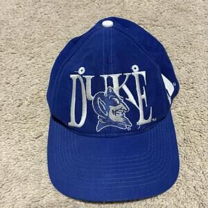 Vintage 90s Duke Blue Devils Hat The Game Made in Taiwan NCAA Snapback Cap